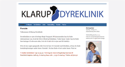 Desktop Screenshot of klarup-dyreklinik.dk